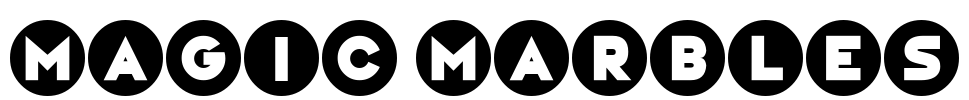 Magic Marbles Font Image