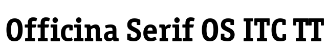 Officina Serif OS ITC TT Font Image