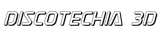 Discotechia 3D Font Image