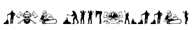 THE WOODCUTTER Font Image