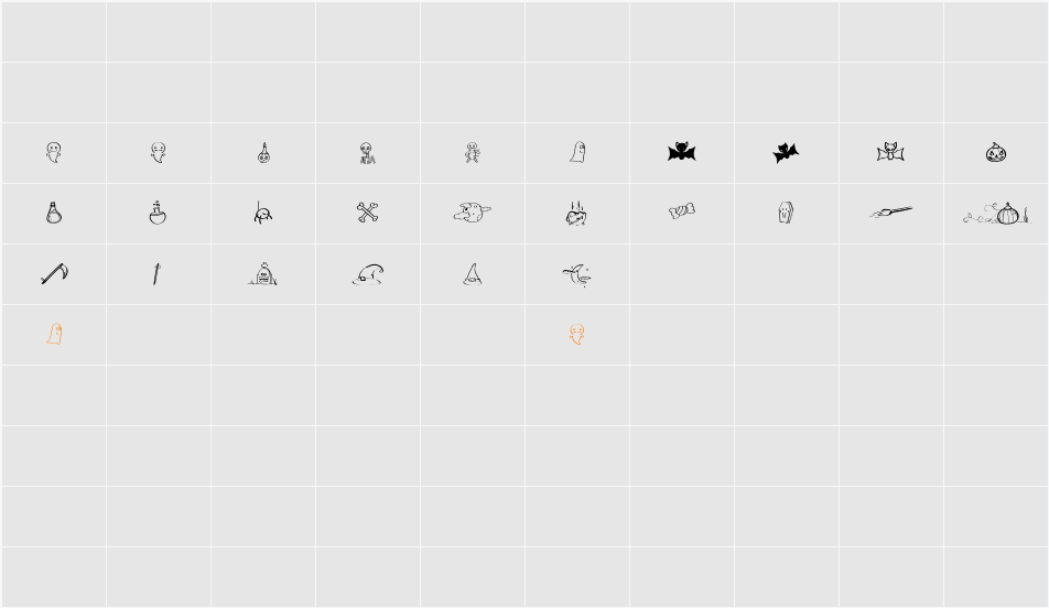 Halloween Trick Character Map