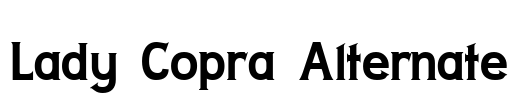 Lady Copra Alternate Font Image