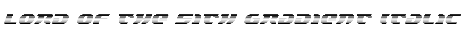 Lord of the Sith Gradient Italic