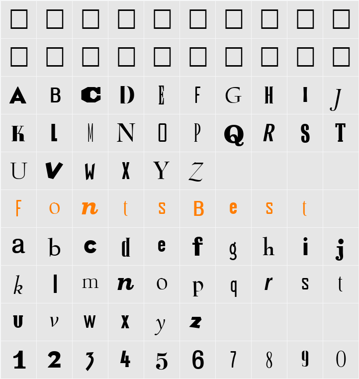 Ransom Character Map