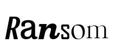 Ransom Font Image
