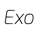 Exo Font Image