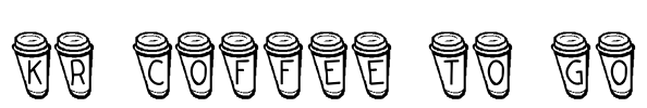 KR Coffee To Go Font Image