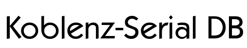 Koblenz-Serial DB Font Image