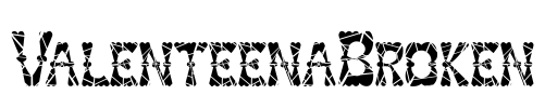 ValenteenaBroken Font Image
