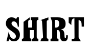 Shirt Font Image
