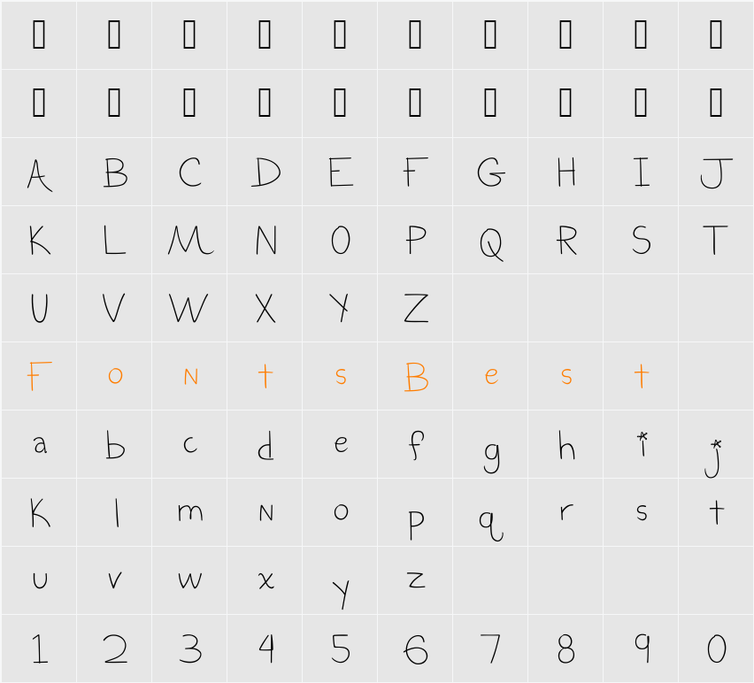 The Blurry Effect Character Map
