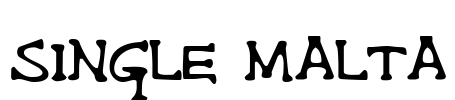 Single Malta Font Image