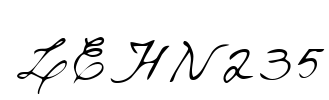 LEHN235 Font Image