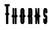 Thorns Font Image