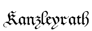 Kanzleyrath Font Image