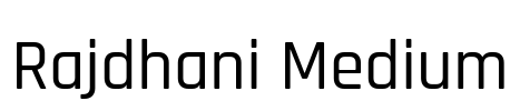 Rajdhani Medium Font Image
