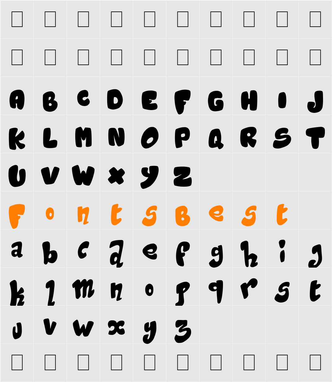 Magic Sound Character Map