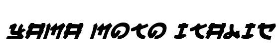 Yama Moto Italic