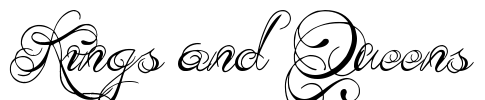 Kings and Queens Font Image