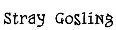Stray Gosling Font Image