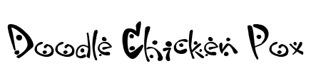 Doodle Chicken Pox Font Image