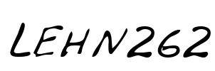 LEHN262 Font Image