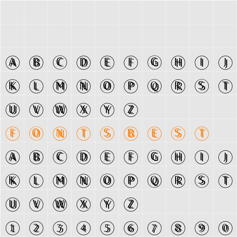 TwilightDisks Character Map