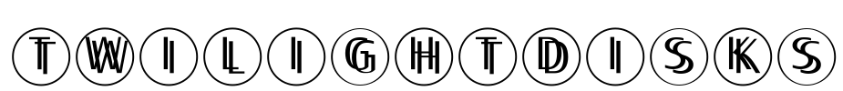TwilightDisks Font Image
