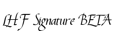 LHF Signature BETA Font Image