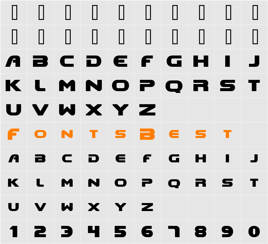 DooM Character Map