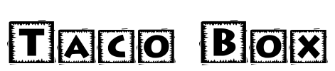 Taco Box Font Image
