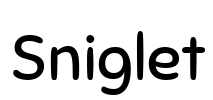 Sniglet Font Image