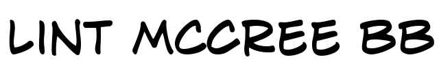 Lint McCree BB Font Image