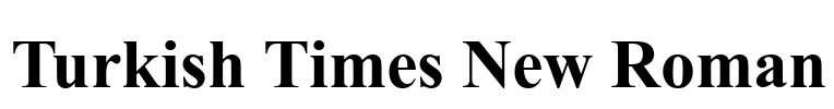 Turkish Times New Roman