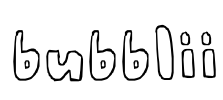bubblii Font Image