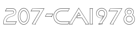 207-CAI978 Font Image