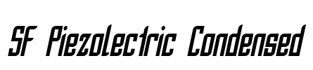 SF Piezolectric Condensed Font Image
