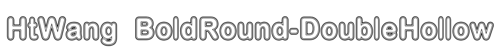 HtWang BoldRound-DoubleHollow