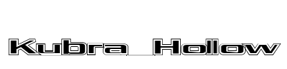 Kubra_Hollow Font Image