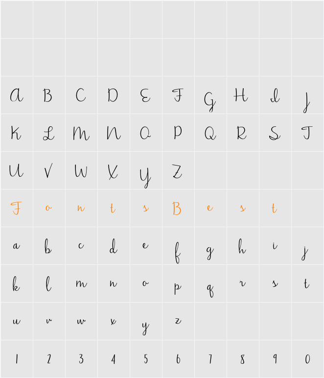 Jasmine Reminiscentse Character Map