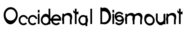Occidental Dismount