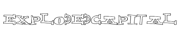 ExplodedCapital Font Image