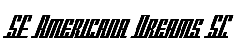 SF Americana Dreams SC Font Image