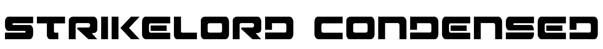 Strikelord Condensed Font Image