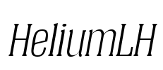 HeliumLH Font Image