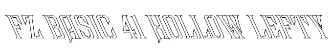 FZ BASIC 41 HOLLOW LEFTY Font Image