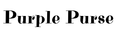 Purple Purse Font Image