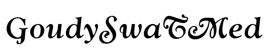 GoudySwaTMed Font Image
