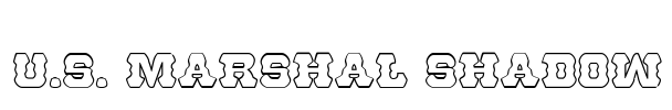 U.S. Marshal Shadow Font Image