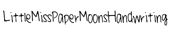 LittleMissPaperMoonsHandwriting